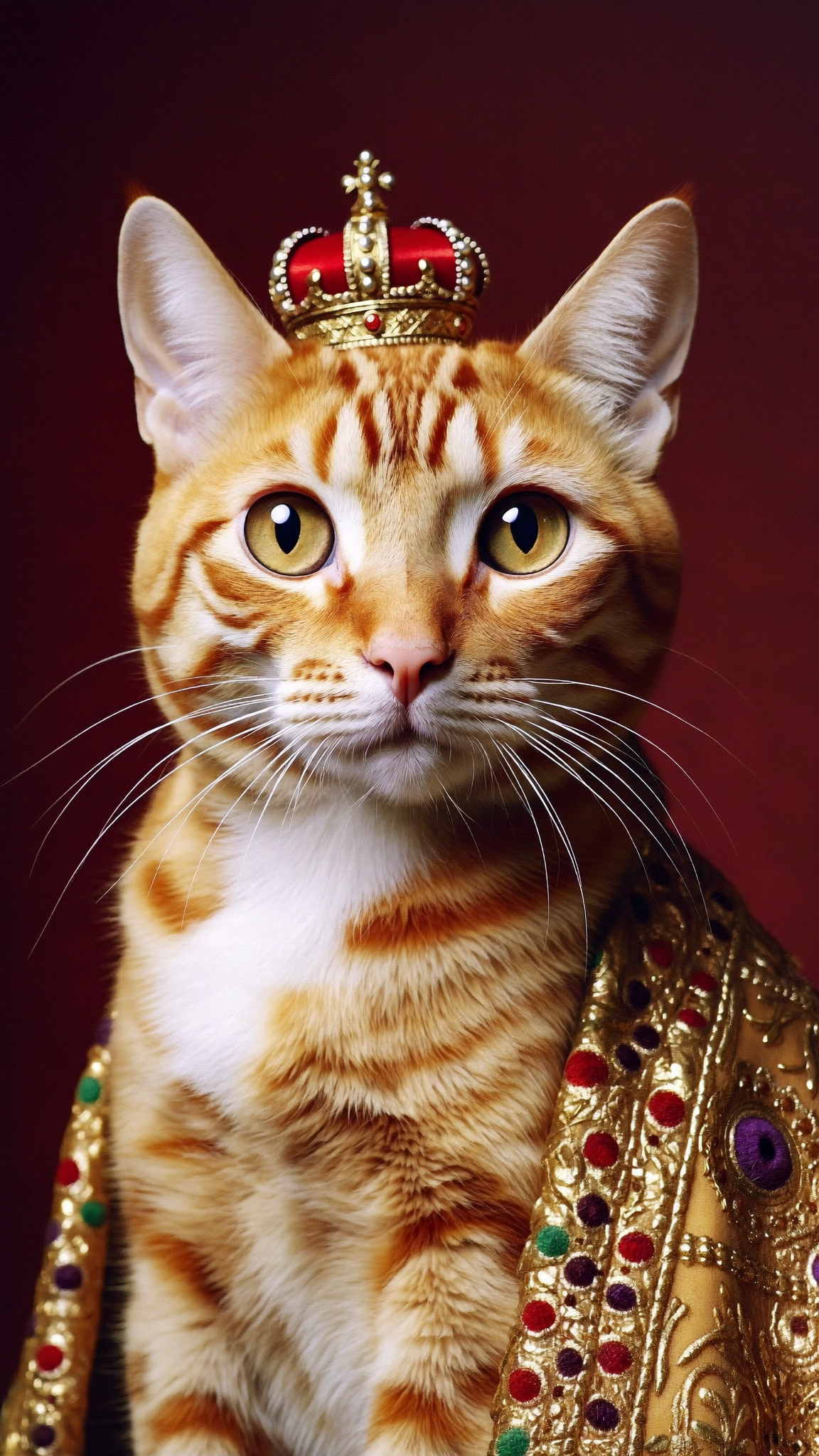Retrato artístico do gato